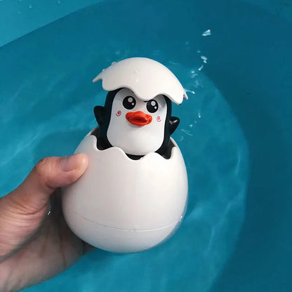 Baby Bathing Toy Kids Cute Duck Penguin Egg Water Spray Sprinkler Bathroom Sprinkling Shower Swimming Water Toys For Kids Gift