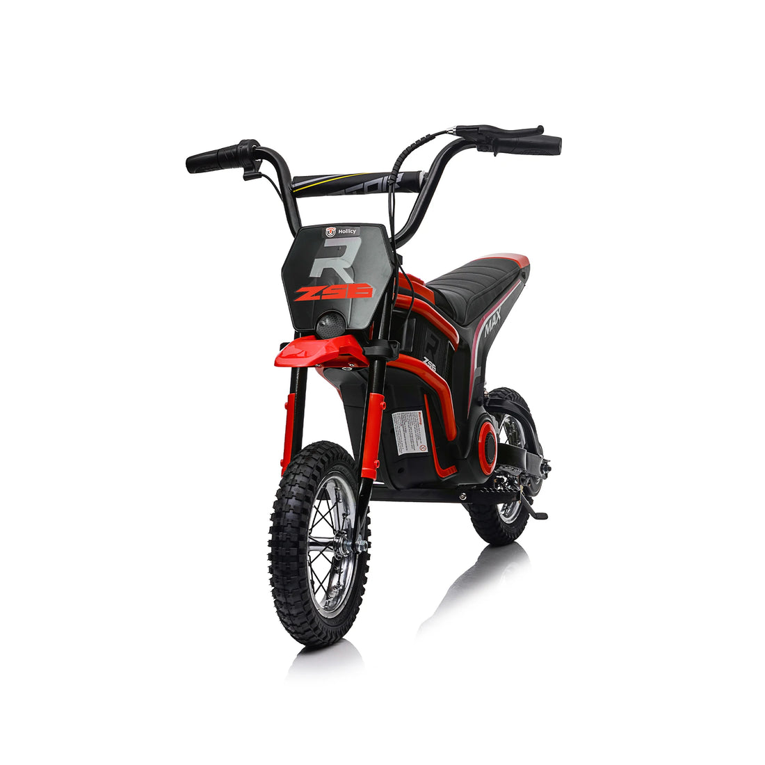 24V14ah Kids Ride On Electric Toy Motocross Motorcycle Dirt Speeds up to 14.29MPH,Dual Suspension, Hand-Operated Dual Brakes