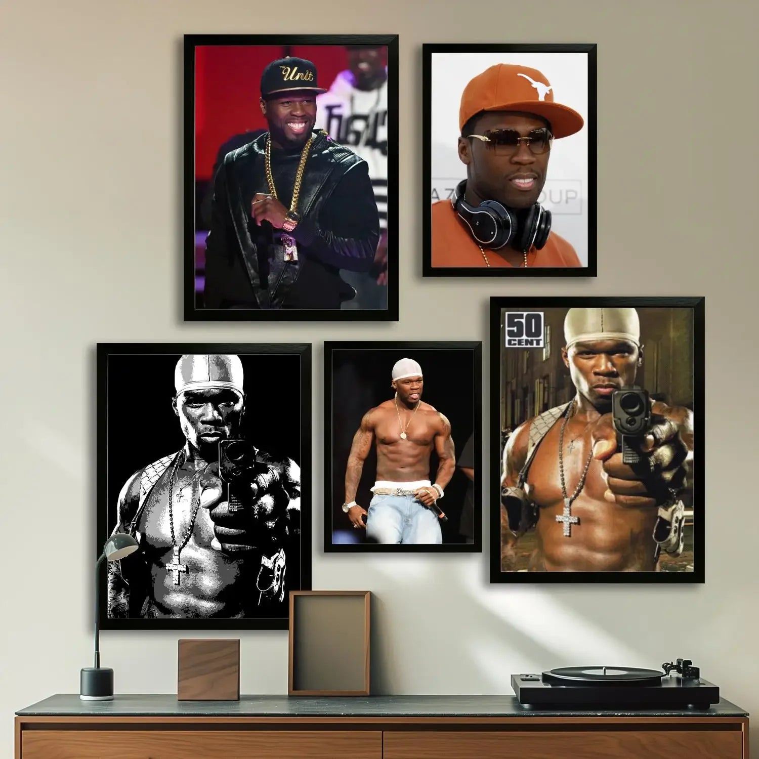 50 cent Canvas Art Poster and Wall Art, Picture Print, Modern Family, Bedroom Decor, Posters,Decorative painting