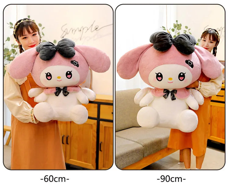 40 50 60 Cm Kawaii Large Size Demon Kuromi Plush Toys Angel Melody Doll Pillow Birthday and Holiday Gifts Cute Stuffed Toy Anime