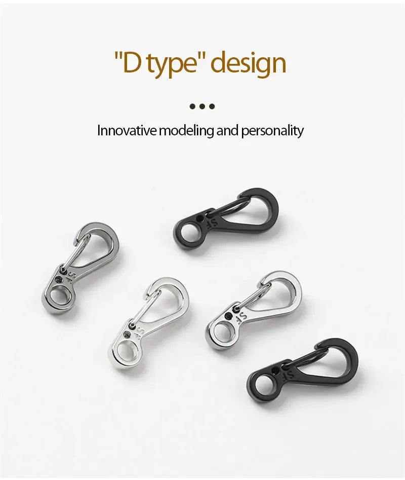 EDC SF Gear Mini Spring Hang Mountain Climb Paracord Quickdraw Carabiner Tactical Keyring Survive Camp Clasp Hook Backpack Hike