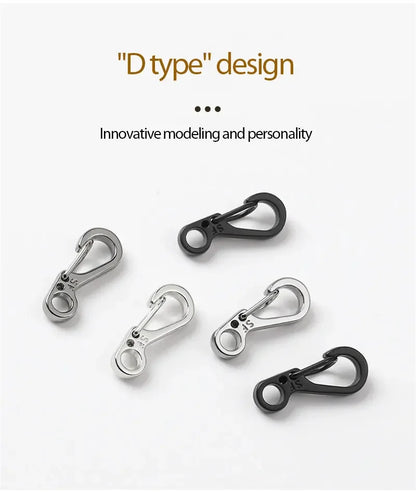 EDC SF Gear Mini Spring Hang Mountain Climb Paracord Quickdraw Carabiner Tactical Keyring Survive Camp Clasp Hook Backpack Hike