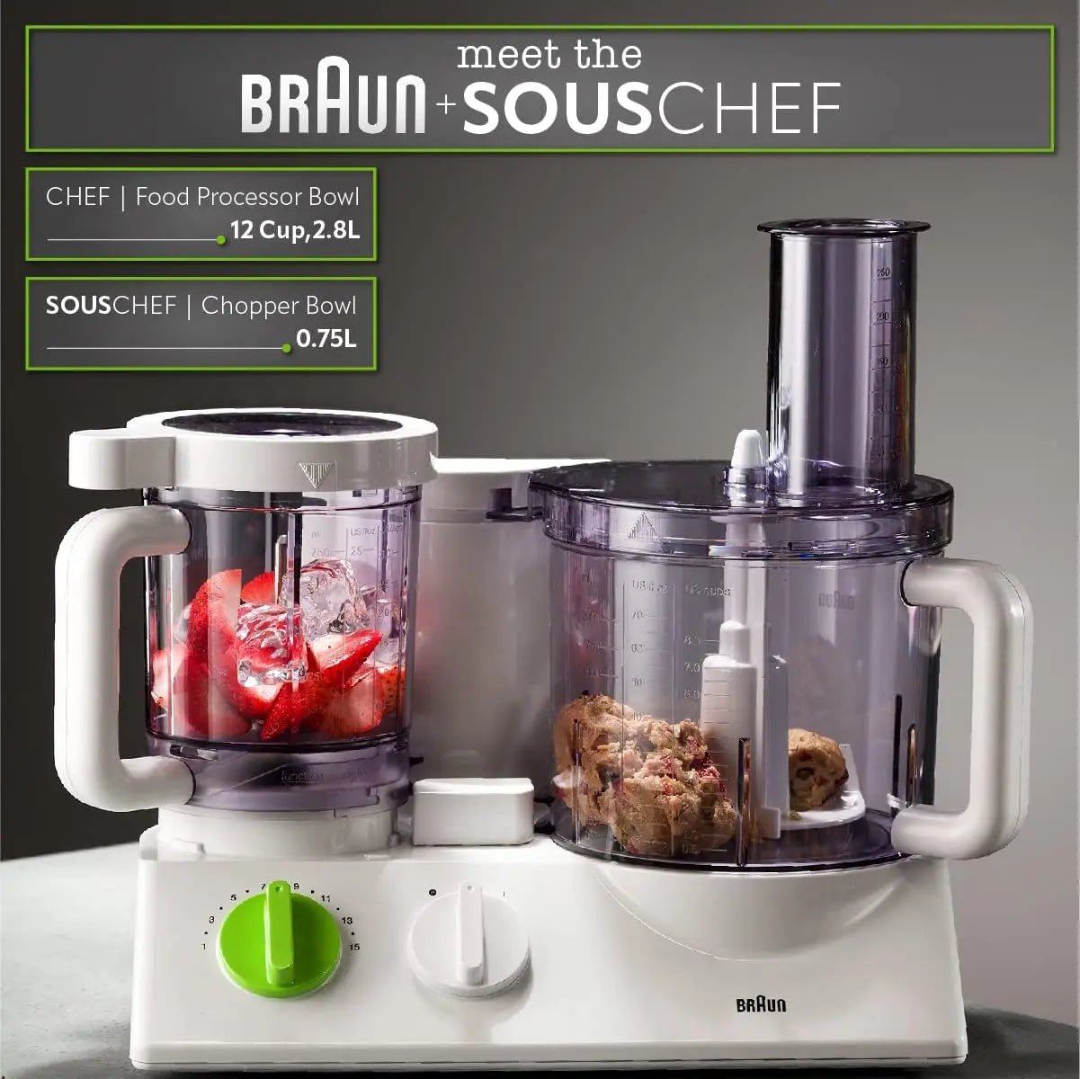 12 in 1 Multi-Functional Food processor | Kitchen System With Dual Control Technology, chopper, Blender, Juice Extractor,