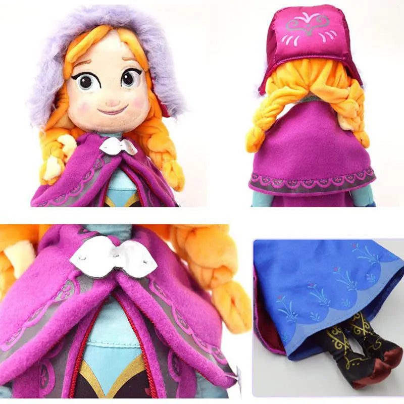 40cm Frozen Princess Anna Elsa Plush Doll Toys Snow Queen Princess Anna &amp; Elsa Soft Stuffed Toys Gifts for Girls Kids