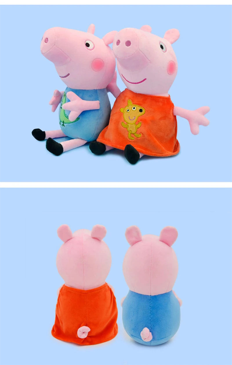 30cm Peppa Pig George Dad Mom Children&