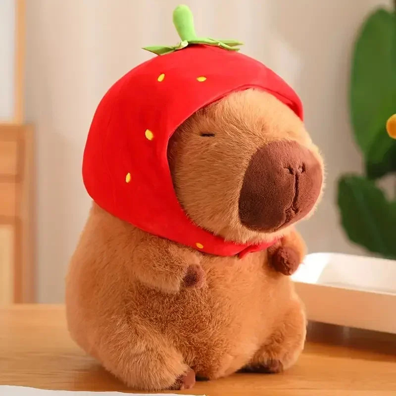 23cm Capybara Plush Simulation Capibara Anime Fluffty Toy Cute Doll Stuffed Animals Soft Doll Plush Christmas Thanksgiving Gift