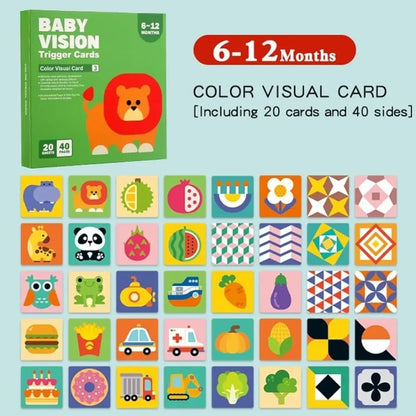 Black White High Contrast Card Montessori Baby Vision Stimulation Cards Stimulate Newborn Visual Early Educational Learning Toys