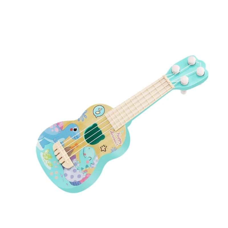 Cartoon Ukulele Toy Accordian Mini Guitar Musical Instruments for Children Kids