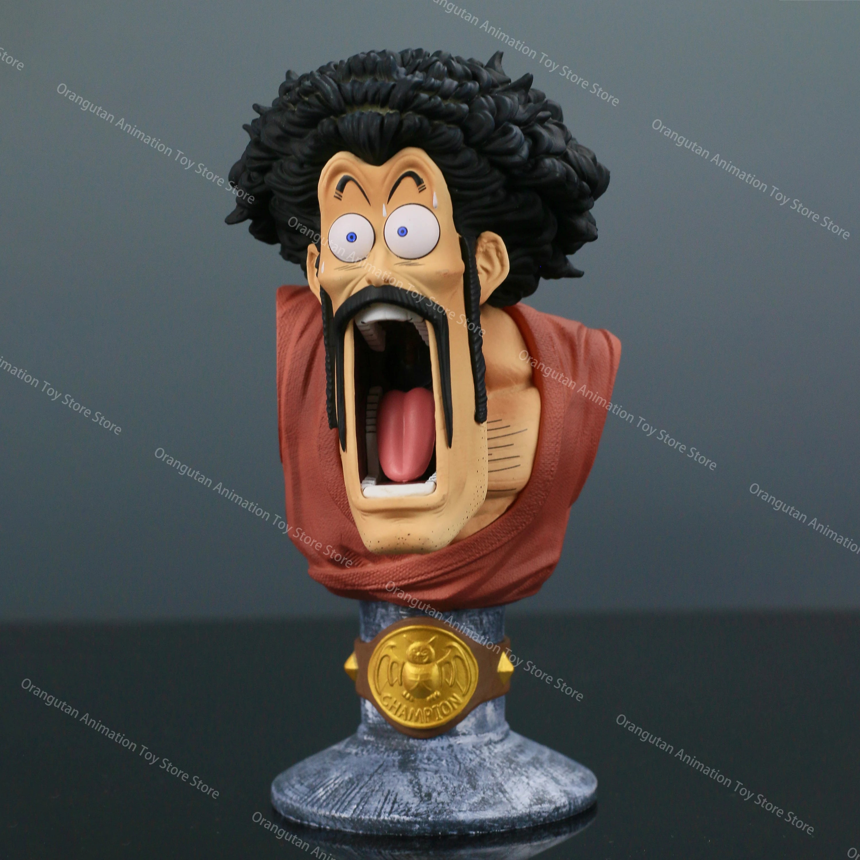 Anime Dragon Ball Characters Mr. Satan Hercules 2 Heads 18 cm Action Figure PVC Doll Collection Model Doll Toy Children&