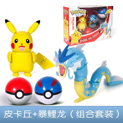 Genuine Pokemon Psyduck Eevee Lucario ASH-Greninja Blastoise Mewtwo Lapras Venusaur Dolls Figurines Handheld Model Toy Ornaments