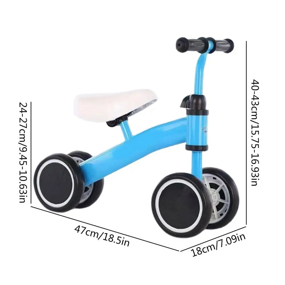 Baby Learning Walker Baby Balance Bike No Pedals Tricycle Riding Toys Kids Bicycle Balance Scooter For Ages 12-24 Months Baby