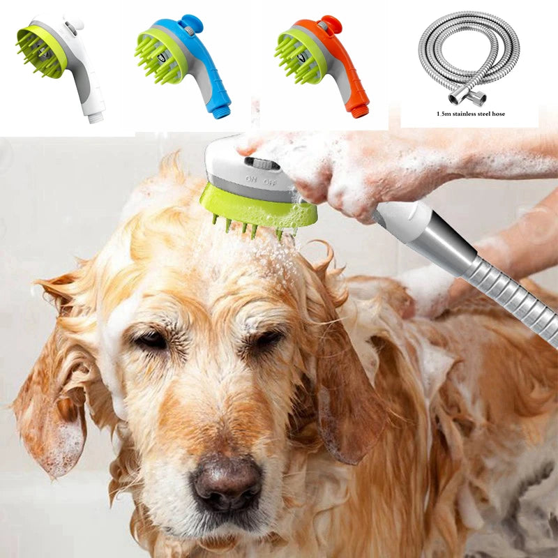 Portable Dog Shower Nozzle Massager Shower Head Dog Bathing Sprayer Shampoo ，Pet Grooming Washing Bath Clean Dog Cat Supplies