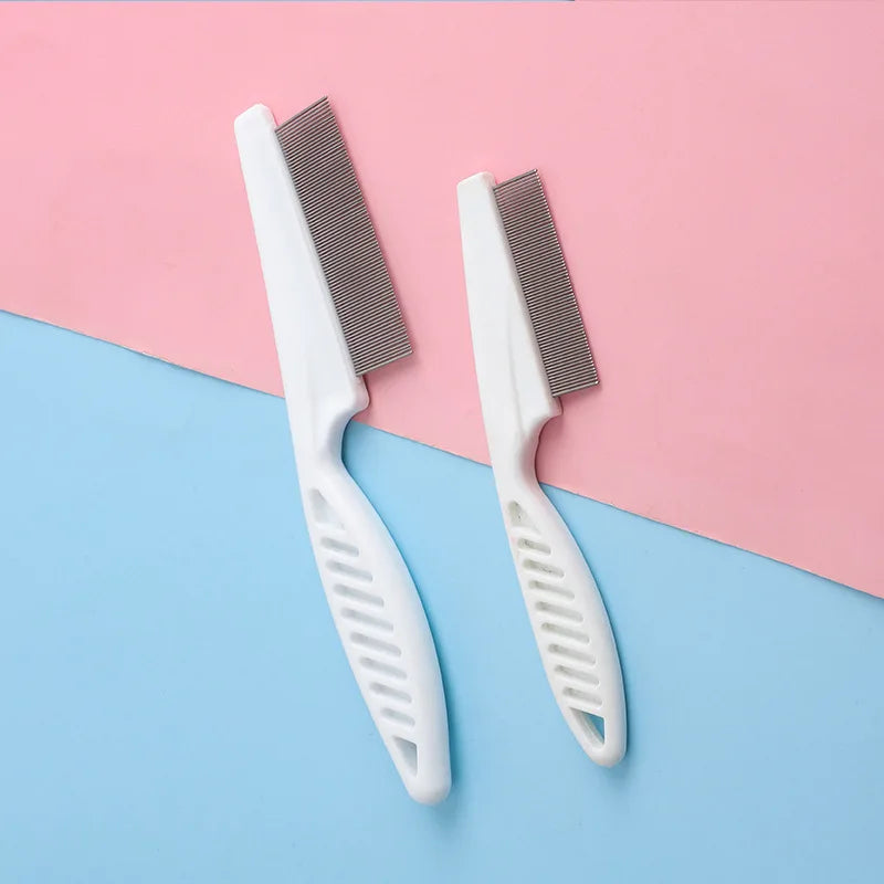 Pet Dog Cat Flea Removal Comb Lice Removal Cleaning Beauty Comb Hair Removal Pet Supplies Teeth Straight Flea Comb Grooming