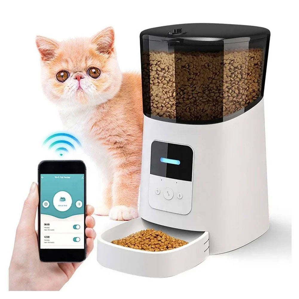 Stocked Modern Automatic Pet Feeder, Wholesale Smart Wifi Automatic Pet Bowls Feeders