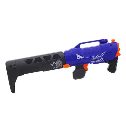 Foldable buttstock Manual Burst Soft Bullet Gun Suit for Nerf Bullets Toy Pistol Gun Darts Blaster Outdoor Game Toys for Kids