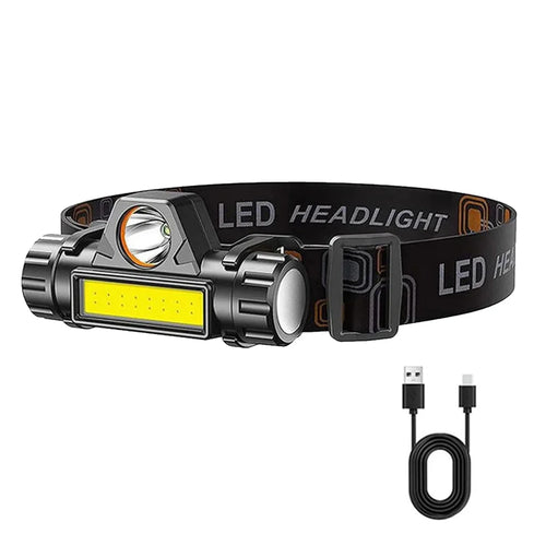 1-5PCS Rechargeable COB LED Headlamp Strong Magnetic Powerful
