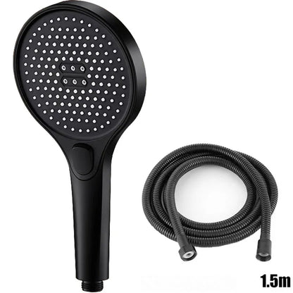 Showerhead 3 modes shower for bathroom items large panel accessories knobs showers replete portable heads parts fixture home