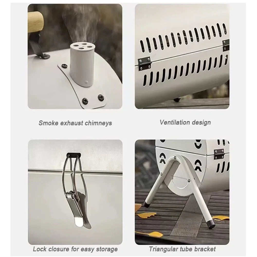 Portable Charcoal Grill Tabletop