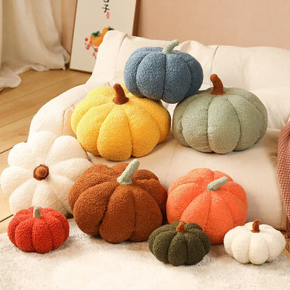 20cm New Nordic Halloween Pumpkin Plush Toy Plushie Soft Plant Stuffed Doll Holidays Props Decorative Throw Pillow for Kids