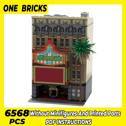 Popular Moive Street View Model Moc Building Bricks Doll Theater Technology Modular Blocks Gift Christmas Toys DIY Sets Assembly