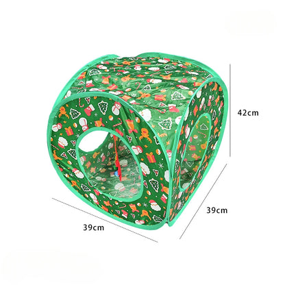 Foldable Rainbow Cat Tunnel Interactive Cat Toy Collapsible Play Tube for Kittens Durable Portable Pet Exercise Cubes