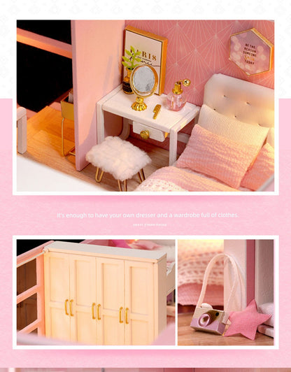 Bedroom Miniature Scene Model Making DIY Handmade