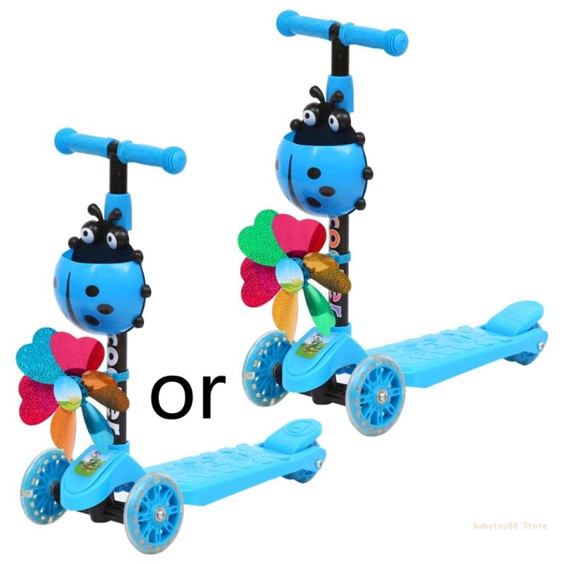 Y4UD Plastic Scooter Learn to Steer Supplies Gift Kids Children Baby Toy