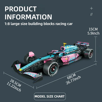 New Racing Car Building Set Building Blocks Car Assembly Cool Collection Display Model Car Kit Boy Children&