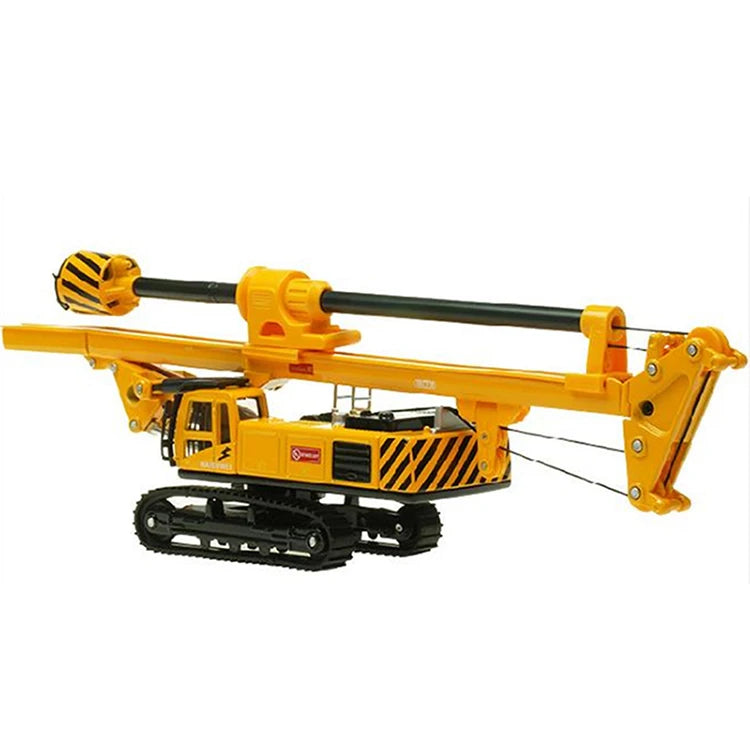 Alloy Rotary Drilling Rig Crawler Excavator Diecast Construction Vehicle Model Children Collection Decoration Model Toys