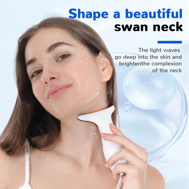 7 Colors Anti Wrinkle Facial Massager Neck Face Beauty Device Skin