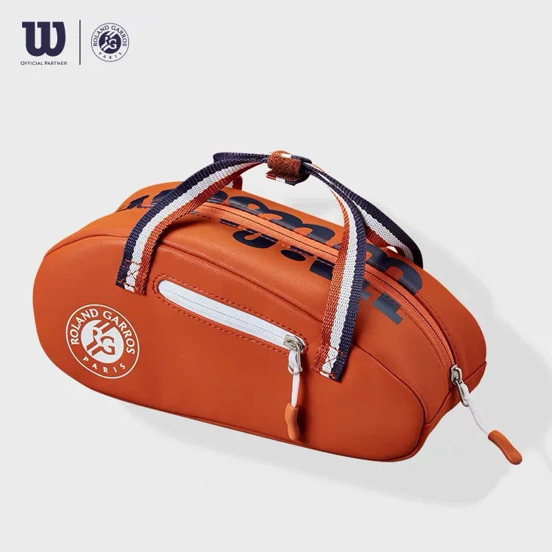 Wilson PU Leather Small Hand Bag Super Tour Tennis Accessories Bag Roland Garros Mini Travel Bag Racquet Sports