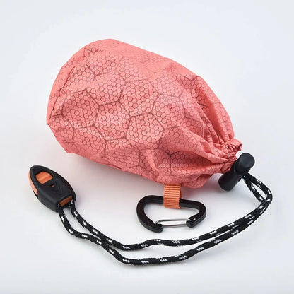 Portable Waterproof Emergency Survival Sleeping Storage Bag Hiking Sack Camping Gear Thermal Bivy Aid Rescue Kit Mylar Blanket