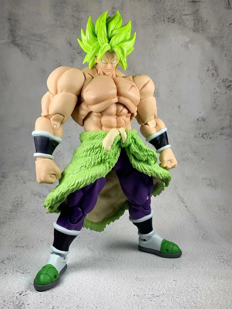 SHF Dragon Ball Super Broly Action Figure Saiya Collection Doll Anime Theater Version Figures Toy 22cm Broli Movable Model Toys