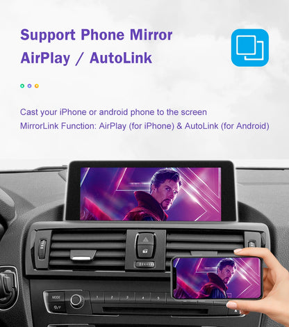 WirelessCarPlay For BMW Series 1 2 F20 F21 F22 F23 F45 2012-2020 NBT EVO with Android Auto Mirror Link AirPlay Car Play