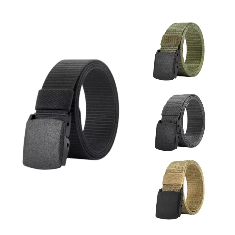 Nylon Military Tactical Men Belt 2 Pack Webbing Canvas Outdoor Web
