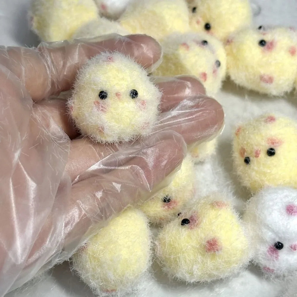 1/2Pcs Miniature Slow Rebound Relief Squeeze Toys Sticky TPR Squishy Mini Chick Stress Reliever Toys Squishy New Fidget Prop