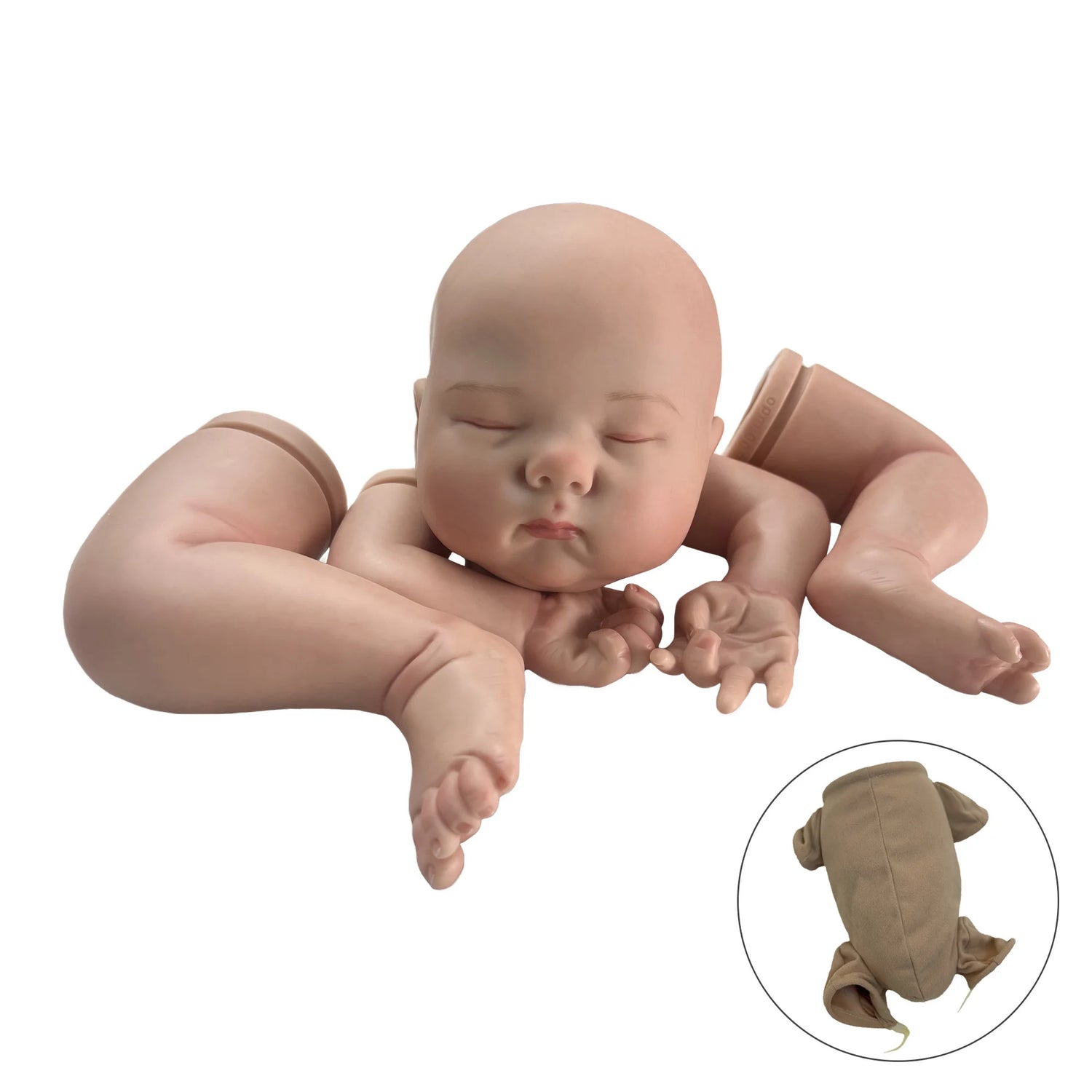 55CM Bebe Reborn Kits Spencer Painted/Unpainted Handmade Cute Newborn Baby Doll Vinyl Blank Unassembled Parts Kit Bebé Reborn