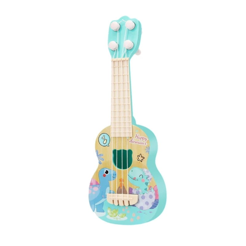 Cartoon Ukulele Toy Accordian Mini Guitar Musical Instruments for Children Kids