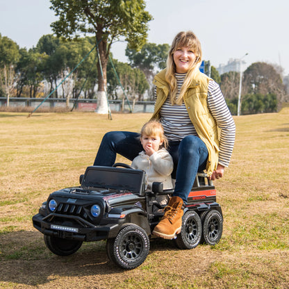 24V Ride On Car for Kids Battery Powered Ride On 4WD Toys with Remote Control,Parents Can Assist in Driving,Music and Lights