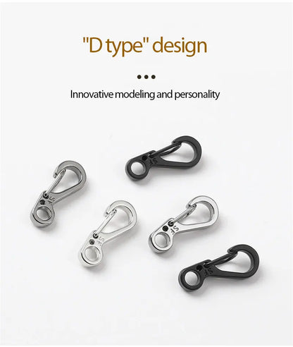 EDC SF Gear Mini Spring Hang Mountain Climb Paracord Quickdraw Carabiner Tactical Keyring Survive Camp Clasp Hook Backpack Hike