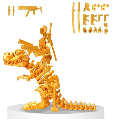 Dummy 13 Action Figure and Dinosaur Multi-Jointed Action Figures T13 Action Figure Set with Dragon Mount for Collectors Gifts