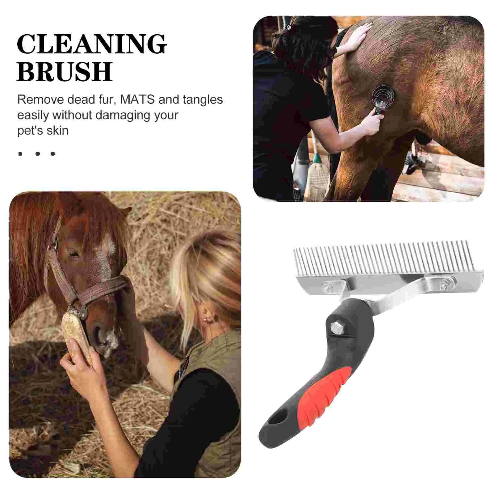 Dog Grooming Rake Depilatory Comb Hair Shampoo Horse Supplies Practical Pet Roller