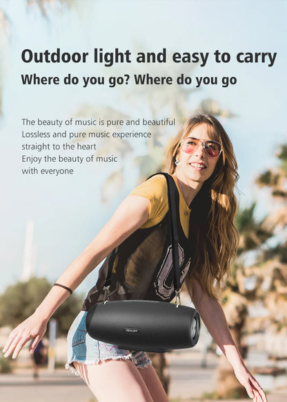 ZEALOT-S67 60W Portable Bluetooth Speaker Outdoor Party Speaker Big Loud Speaker Excellent Bass Performace 3D Speaker