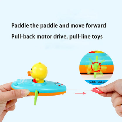 Children Bath Playing Toys For Swimming Bathtub Pool Duck Toy  Floating Ducklings Toy Little Yellow Duck Boating to Wash Toys