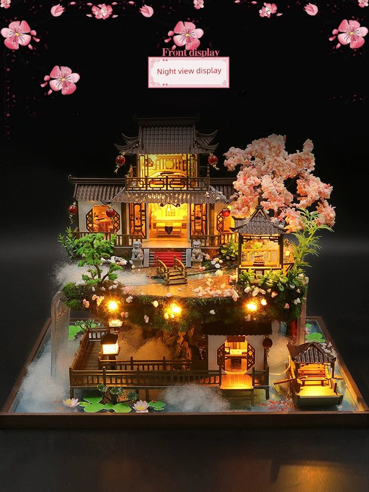 Chinese Style Fairyland House Ancient Architecture DIY Cottage