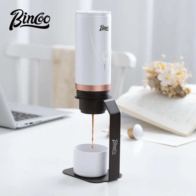 Bincoo portable capsule coffee machine Italian outdoor camping coffee powder capsule dual-use electric non plug in