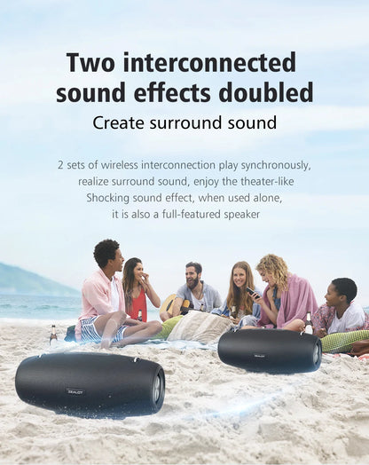 ZEALOT-S67 60W Portable Bluetooth Speaker Outdoor Party Speaker Big Loud Speaker Excellent Bass Performace 3D Speaker