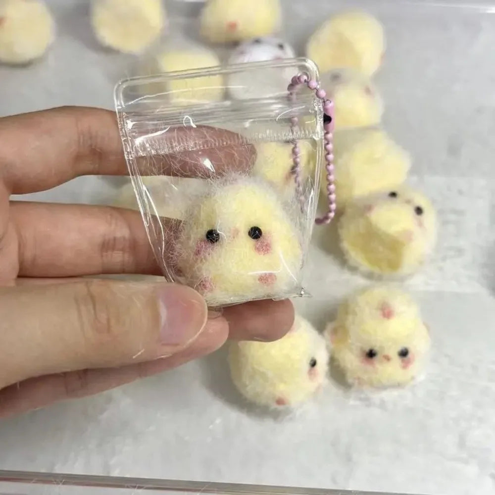 1/2Pcs Miniature Slow Rebound Relief Squeeze Toys Sticky TPR Squishy Mini Chick Stress Reliever Toys Squishy New Fidget Prop