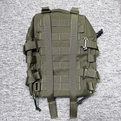 Tactical Hydration Pack Mini Back Panel Water Bag Nylon Molle Pouch Hunting Lightweight Vest Hose Accessories Zipper Backpack