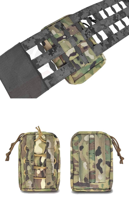 Airsoft GP Pouch Tactical Small Molle Survival Pouch Gear Hunting Sundry Multi Functional Storage Multicam 500D Waist Bag